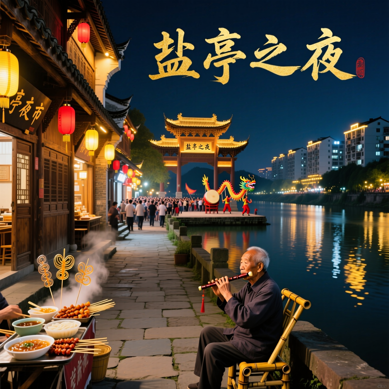 盐亭晚上哪里好玩?